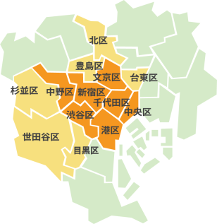 訪問診療エリア地図